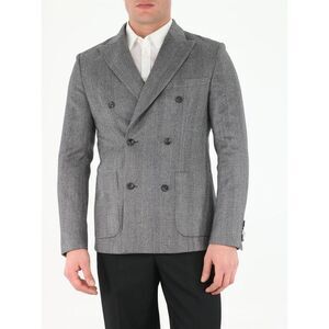 TONELLO Men's Double-Breasted Blazer Men GREY Outerwear